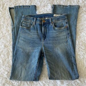 Blank NYC The Hoyt High Rise Mini Flare Jeans with Long Inseam Size 28